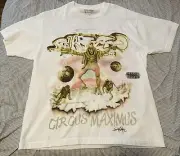Travis Scott Utopia Album Tour Skitzo Circus Maximus 2023 Tee White Size L