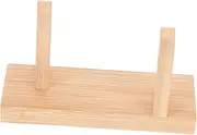 Decorative Hand Fan Display Stand Wooden Holder for Home Gallery Office