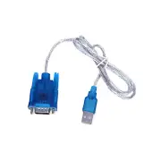 3ft DB9 RS232 Serial to USB 2.0 Converter 9 Pin Adapter Cable - Blue