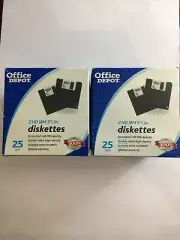 Office Depot 3 1/2" HD PC Formatted Diskettes 50/Pack