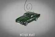 Green '63 Aston Martin DB5 James Bond 007 Goldfinger Christmas Ornament 1/64