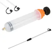 500CC Waste Oil Fluid Extractor Pump Manual Suction Vacuum Fuel Car Transfer-Orange