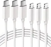 USB C to Lightning Cable, 3Pack 1M iPhone Fast Charger Cable [MFi Certified], Type C to iPhone Charging Cord for iPhone 14 13 12 Mini Pro Max 11 X XS XR 8 Plus iPad AirPods Pro, White