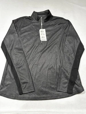 Pebble Beach Dry Luxe Performance Long Sleeve Golf Tennis 1/4 Zip Mesh XL Womens
