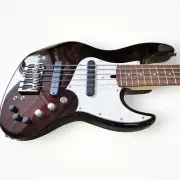 Xotic XJ-1T Jazz-Style 5-String Bass Guitar Dark Cherry Metallic, Alder/Rosewood