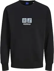 JACK & JONES Men's Jorportland Box Sweat Crew Neck Sweatshirt