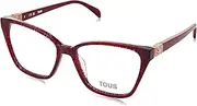 [TOUS] Women's Eyeglass Frame Vtob98 54/16/135 Sunglasses, Red (Fantasy Red), Fantasy Red, 54/16/135