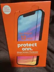onn. Glass Screen Protector Built-in Microbial Protection for iPhone 12 mini NEW