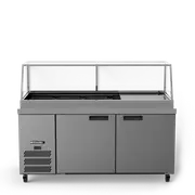 Williams Banksia - Three Door Stainless Steel Prep Counter Refrigerator With Flat Blown Air Well