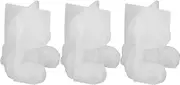 3Pcs 3D Bear Shape, Animal Resin Casting, Silicone for Home Decor and Art Crafts