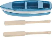 Educational Boys and Girls' Model Boat Ornament Resin Paddle Toy Ocean Decor Micro Landscape Simulation Boat Decor