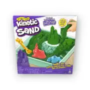 Kinetic Sand Green Sandbox Set New in Sealed Box