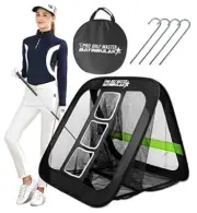 Golf Chipping Practice Net Backyard Driving Golf Accessories 2 in 1 Golf Net