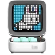 Divoom DITOO PRO Retro Pixelart 15-Watt Bluetooth Speaker - White