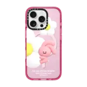 iPhone 16 Pro Impact Case MagSafe Compatible PINK FLOWER