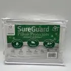 Set of 2 Standard Size SureGuard Bed Bugs, Hypoallergenic Pillow Protectors