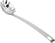 LOPUNER Stainless Steel Noodle Colander with Ergonomic Handle Multi Purpose Pasta Spoon for Easy Serving Heat Resistant Spaghetti Tong for Kitchen Use and Food Preparation