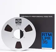 RTM Long Play Recording LPR 35 ¼ inch - Reel to Reel Magnetic Tape for Audio Recording - 3608 ft Nab Metal Reel - 10.5 inch Diameter