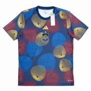 Adidas Spain 2022 Pre-Match Jersey L NWT HF1421 Navy Spiral Japan Release WC Kit