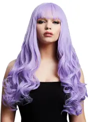 Gigi Long Curly Violet Deluxe Womens Costume Wig