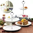 2 Layer Steel Cupcake Cake Display Stand Platter Rack Wedding