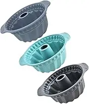 Cabilock Inspired Baking Molds Set of 3 Silicone Cake Tins Round Chiffon Mousse Mold Reusable Dishwasher Safe Ideal for Parties