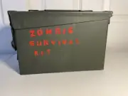 Zombie Survival Kit Emergency horror movie gift Ammo case first aid survival