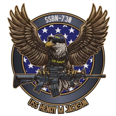 USS Henry M. Jackson Decal - Prior Service Decal - Military Graphics - 4" Decal