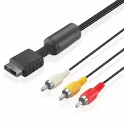 1-200 PlayStation AV Cable PS3 PS2 PS1 Console System Audio Video Cord 1 2 3 Lot