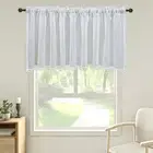 Window Panel Sheer Decorative Durable Glass Door Short Curtains Modern