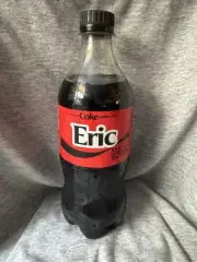 Share a Coke with Eric 2025 Personalized Gift Coca Cola Bottle 20oz Zero