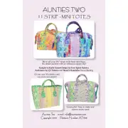 11 Strip Mini Tote Bag Pattern by Aunties Two Patterns Quilting Sewing Craft