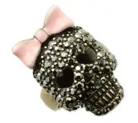 在飛比找Yahoo!奇摩拍賣優惠-☆青兒小公主☆美國Betsey Johnson Skull 