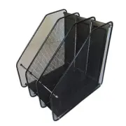 Document Stand 3 Compartment Notebooks Desktop Documents Organizer
