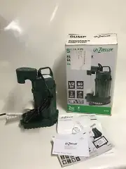 Zoeller Submersible Sump Pump 1075 115VAC 1PH 7.8A 1/2 Hp 60 GPM Cast Iron