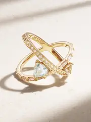 [Mateo] Mateo - 14-karat Gold, Diamond And Amethyst Ring - 6 6 Gold