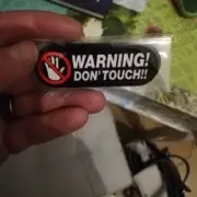 Car Sticker Warning Don't Touch Reflective Sticker Lable Car Bumper Decal Decor (for: Peugeot)