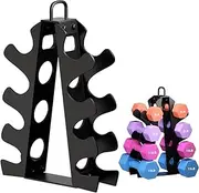 Okugafit Dumbbell Rack Stand With Upgraded Handle for Home, Offices and Gyms - Weight Rack for Dumbbells