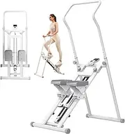 Upgraded 2 in 1 Folding Stair Climber Steppers for Exercise Workout Home Climbing Machine Leg Trainer Height Adjustable for Full Body Cardio, 330LBS Capacity