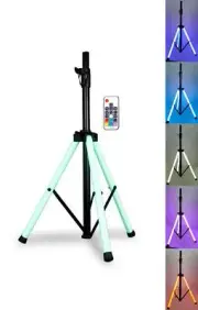 American DJ CSL100 Color Stand LED Tripod Speaker Stand w/Color LED's + Remote