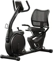 Recumbent Exercise Bike, Magnetic Resistance, 8 Levels, Digital Display, 122 x 60 x 118 cm, Black