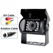 Backup Camera Heavy Duty 18LED IR Night Vision Waterproof Vehicle Rear View Cam