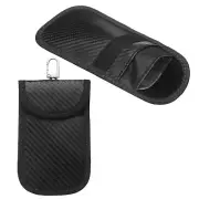 2 Pack Faraday Pouch for Car Keys, Faraday Bag RFID Fob Small Size, Black