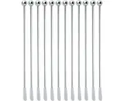 12 Pieces Cocktail Touillette Small Swizzle Stirrers Cocktail Paddles Swizzle Sticks Cocktail Spoon Stirrers Stirrers For