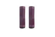 Bulletproof Mountain Bike Grips 130mm with Black End Plugs Purple