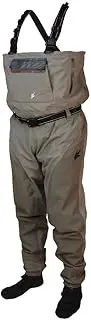 Frogg Toggs Anura II Breathable Stockingfoot Chest Wader, Mens, Anura II Reinforced Nylon Breathable Stockingfoot Chest Wader, 2711149, Beige/Khaki, XX-Large