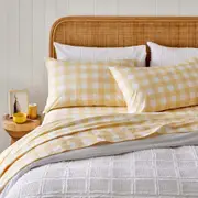 MyHouse Macy Sheet Set 230X260cm - Butter - Double