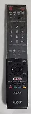 Original Sharp Aquos RRMCGB172WJSA 3D LC-70EQ30U Smart TV Remote Control Led New