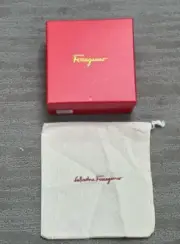 Ferragamo red matte empty box with bag