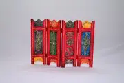 mine partition screen mdf wood Floral 4 panel home decor Divider